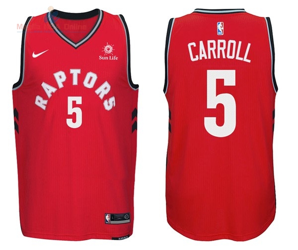 Acquista Maglia NBA Nike Toronto Raptors #5 Marroneo Caboclo Rosso