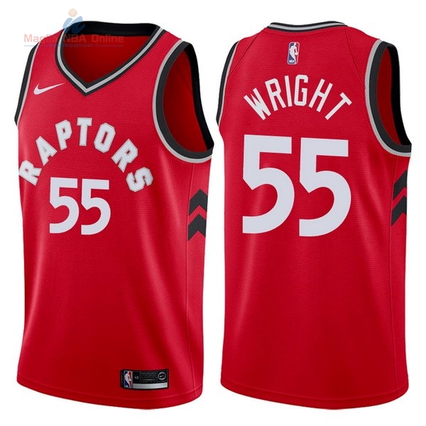 Acquista Maglia NBA Nike Toronto Raptors #55 Delon Wright Rosso Icon