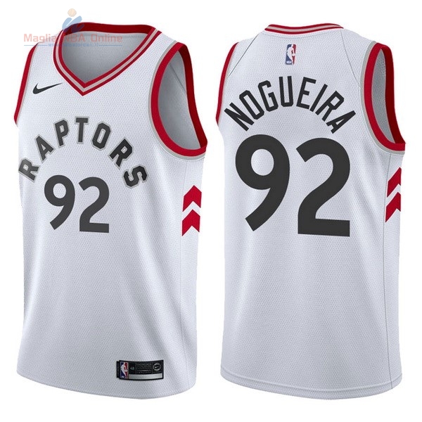 Acquista Maglia NBA Nike Toronto Raptors #92 Lucas Nogueira Bianco Association