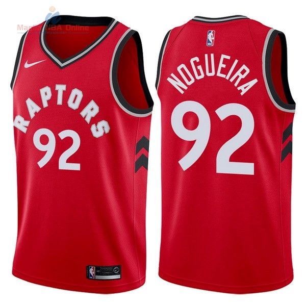 Acquista Maglia NBA Nike Toronto Raptors #92 Lucas Nogueira Rosso Icon