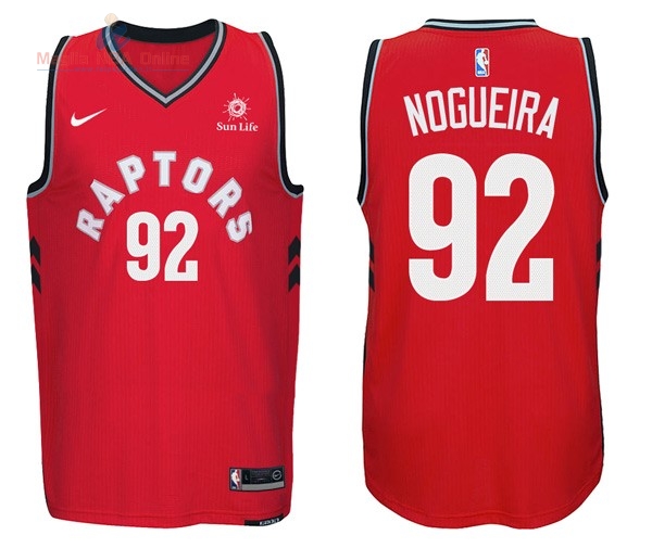 Acquista Maglia NBA Nike Toronto Raptors #92 Lucas Nogueira Rosso