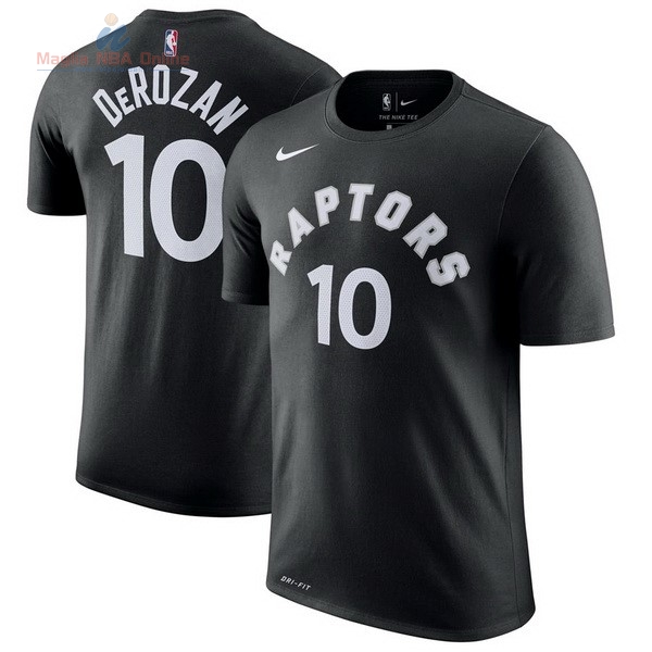 Acquista Maglia NBA Nike Toronto Raptors Manica Corta #10 DeMar DeRozan Nero