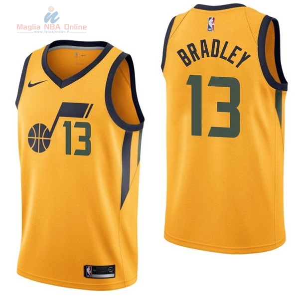 Acquista Maglia NBA Nike Utah Jazz #13 Tony Bradley Giallo Statement