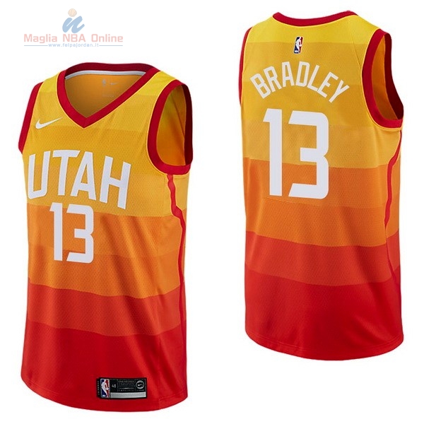 Acquista Maglia NBA Nike Utah Jazz #13 Tony Bradley Nike Giallo Città