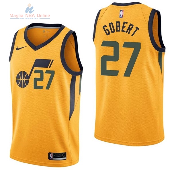 Acquista Maglia NBA Nike Utah Jazz #27 Rudy Gobert Giallo Statement