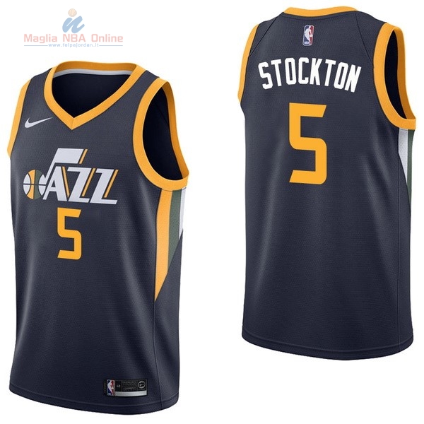 Acquista Maglia NBA Nike Utah Jazz #5 David Stockton Marino Icon