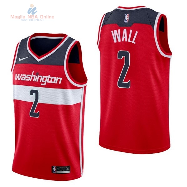 Acquista Maglia NBA Nike Washington Wizards #2 John Wall Rosso Icon