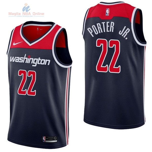 Acquista Maglia NBA Nike Washington Wizards #22 Otto Porter Jr Marino Statement