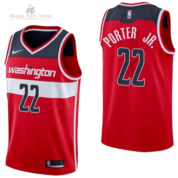 Acquista Maglia NBA Nike Washington Wizards #22 Otto Porter Jr Rosso Icon