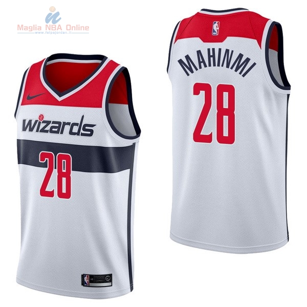 Acquista Maglia NBA Nike Washington Wizards #28 Ian Mahinmi Bianco Association