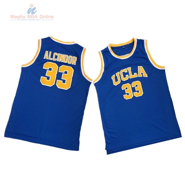 Acquista Maglia NCAA UCLA #33 Kareem Abdul Jabbar Blu