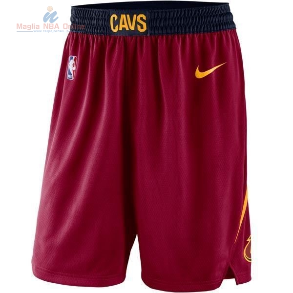 Acquista Pantaloni Basket Bambino Cleveland Cavaliers Nike Rosso 2017-18