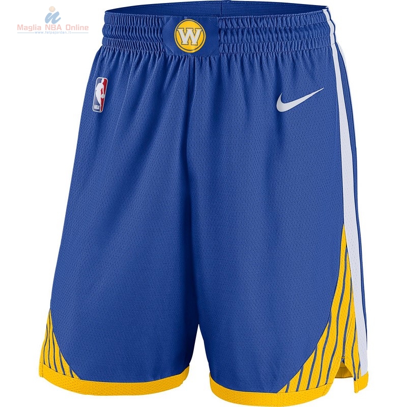 Acquista Pantaloni Basket Bambino Golden State Warriors Blu