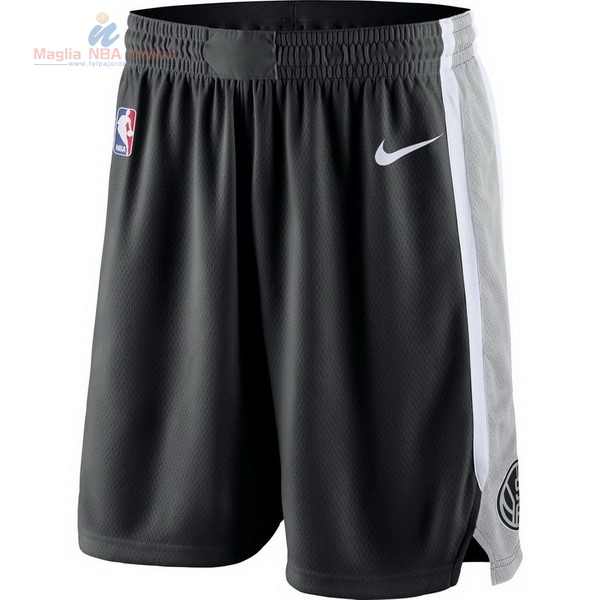 Acquista Pantaloni Basket Brooklyn Nets Nike Grigio
