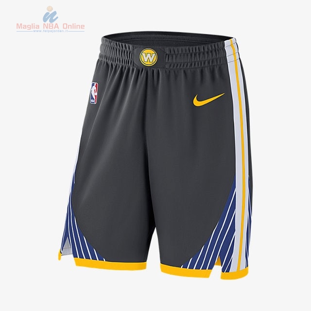 Acquista Pantaloni Basket Golden State Warriors Nike Nero