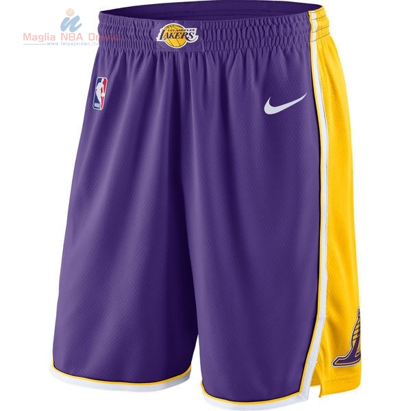 Acquista Pantaloni Basket Los Angeles Lakers Nike Porpora