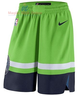 Acquista Pantaloni Basket Minnesota Timberwolves Nike Verde