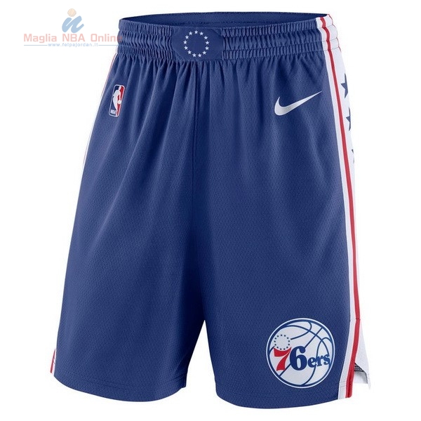 Acquista Pantaloni Basket Philadelphia Sixers Nike Blu