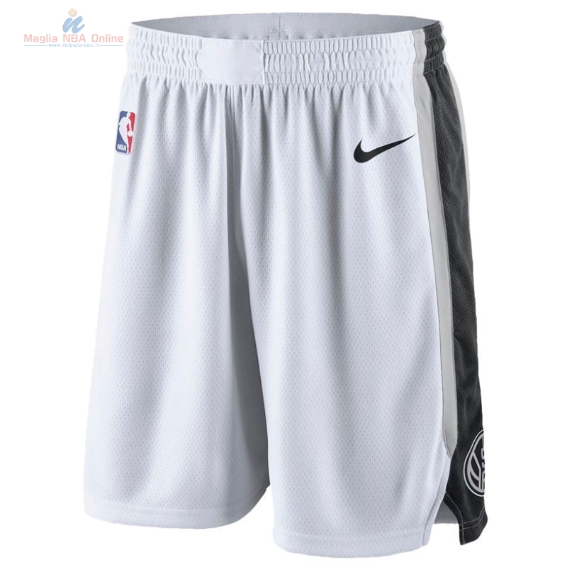 Acquista Pantaloni Basket San Antonio Spurs Nike Bianco