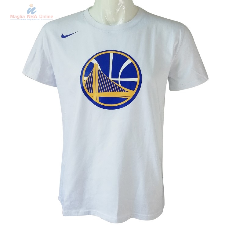 Acquista T-Shirt Golden State Warriors Nike Bianco Città