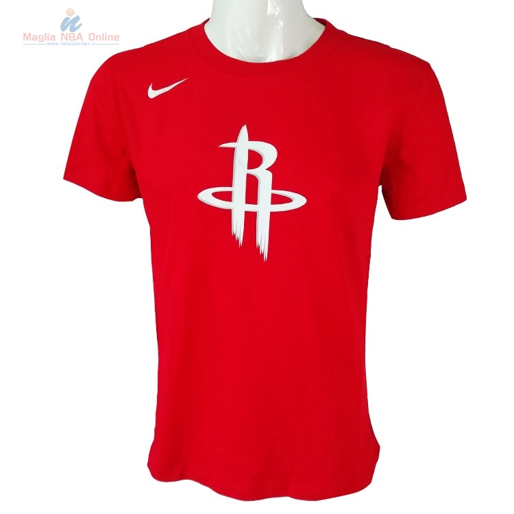 Acquista T-Shirt Houston Rockets Nike Rosso