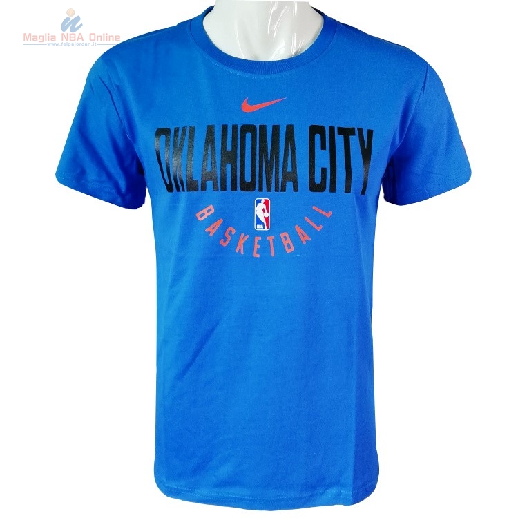 Acquista T-Shirt Oklahoma City Thunder Nike Blu Nero