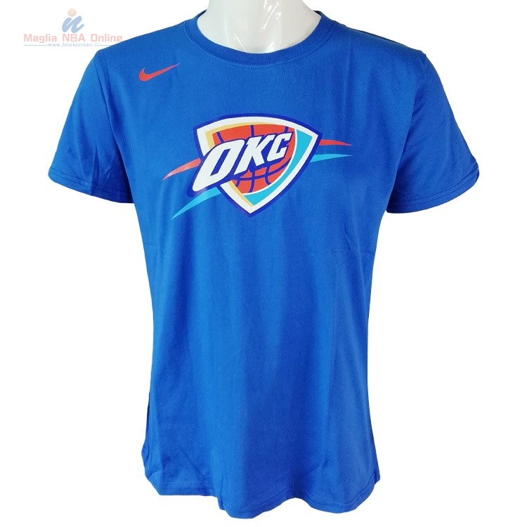 Acquista T-Shirt Oklahoma City Thunder Nike Blu