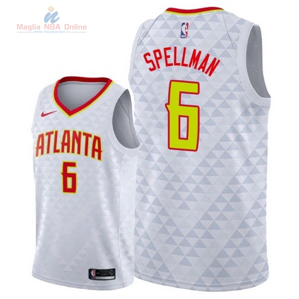 Acquista Maglia NBA Nike Atlanta Hawks #6 Omari Spellman Bianco Association 2018