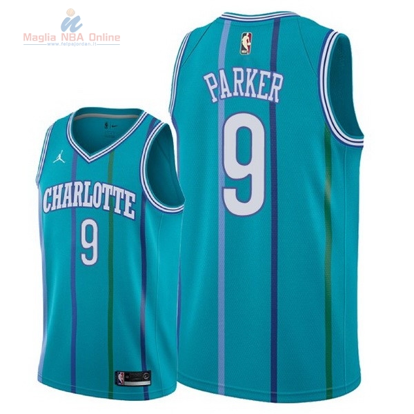 Acquista Maglia NBA Nike Charlotte Hornets #9 Tony Parker Retro Verde 2018