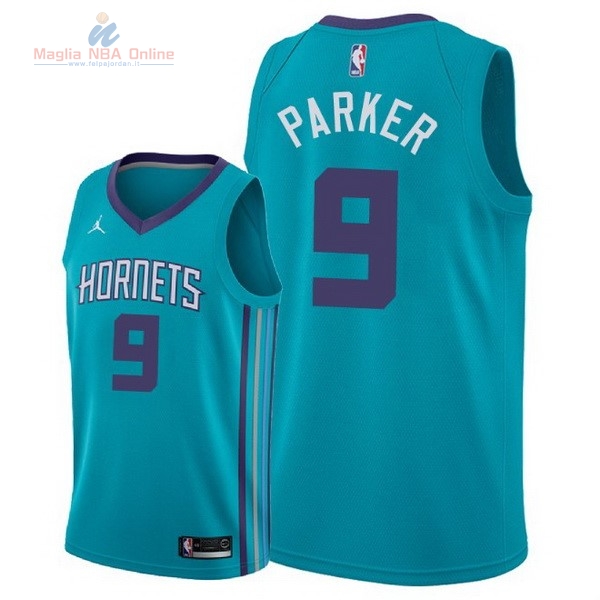 Acquista Maglia NBA Nike Charlotte Hornets #9 Tony Parker Verde Icon 2018