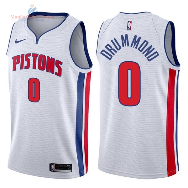 Acquista Maglia NBA Nike Detroit Pistons #0 Andre Drummond Bianco Association 2017-18