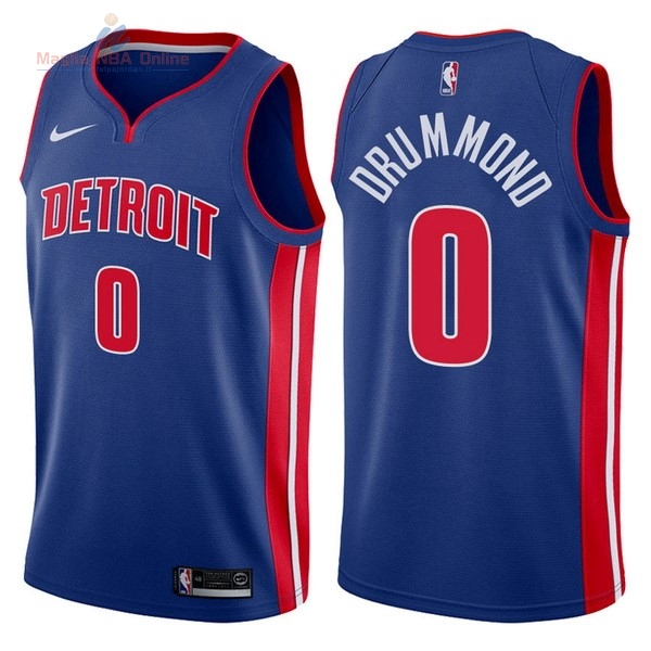 Acquista Maglia NBA Nike Detroit Pistons #0 Andre Drummond Blu Icon 2017-18