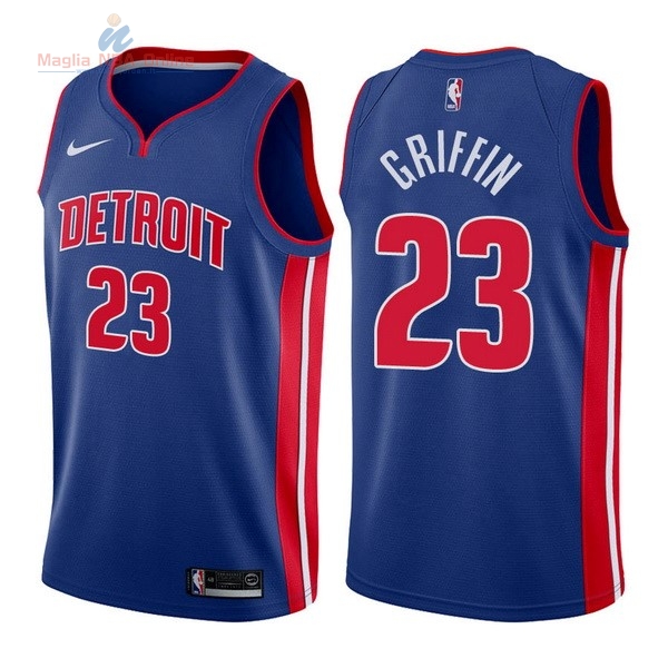 Acquista Maglia NBA Nike Detroit Pistons #23 Blake Griffin Blu Icon 2017-18