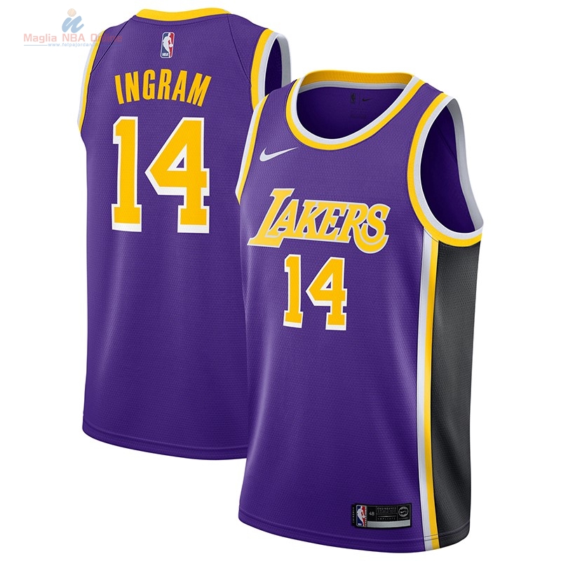Acquista Maglia NBA Nike Los Angeles Lakers #14 Brandon Ingram Porpora Statement 2018-19