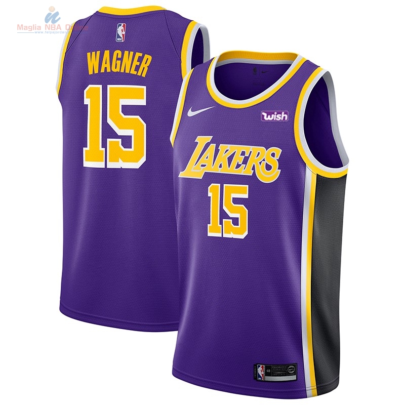 Acquista Maglia NBA Nike Los Angeles Lakers #15 Moritz Wagner Porpora 2018-19