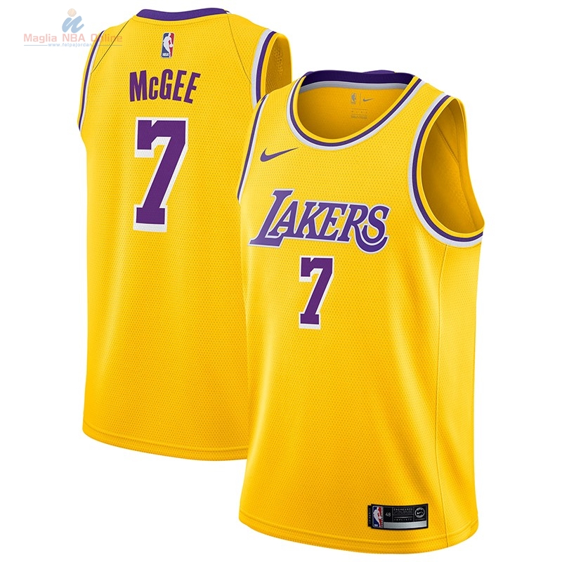 Acquista Maglia NBA Nike Los Angeles Lakers #7 JaVale McGee Giallo Icon 2018-19