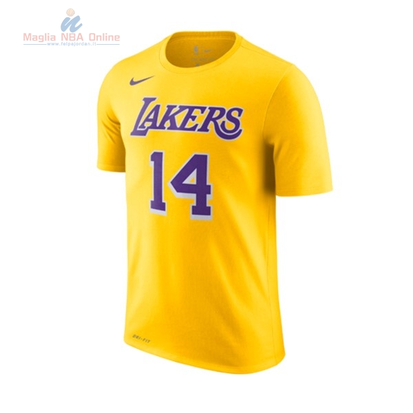 Acquista Maglia NBA Nike Los Angeles Lakers Manica Corta #14 Brandon Ingram Giallo Icon 2018-19