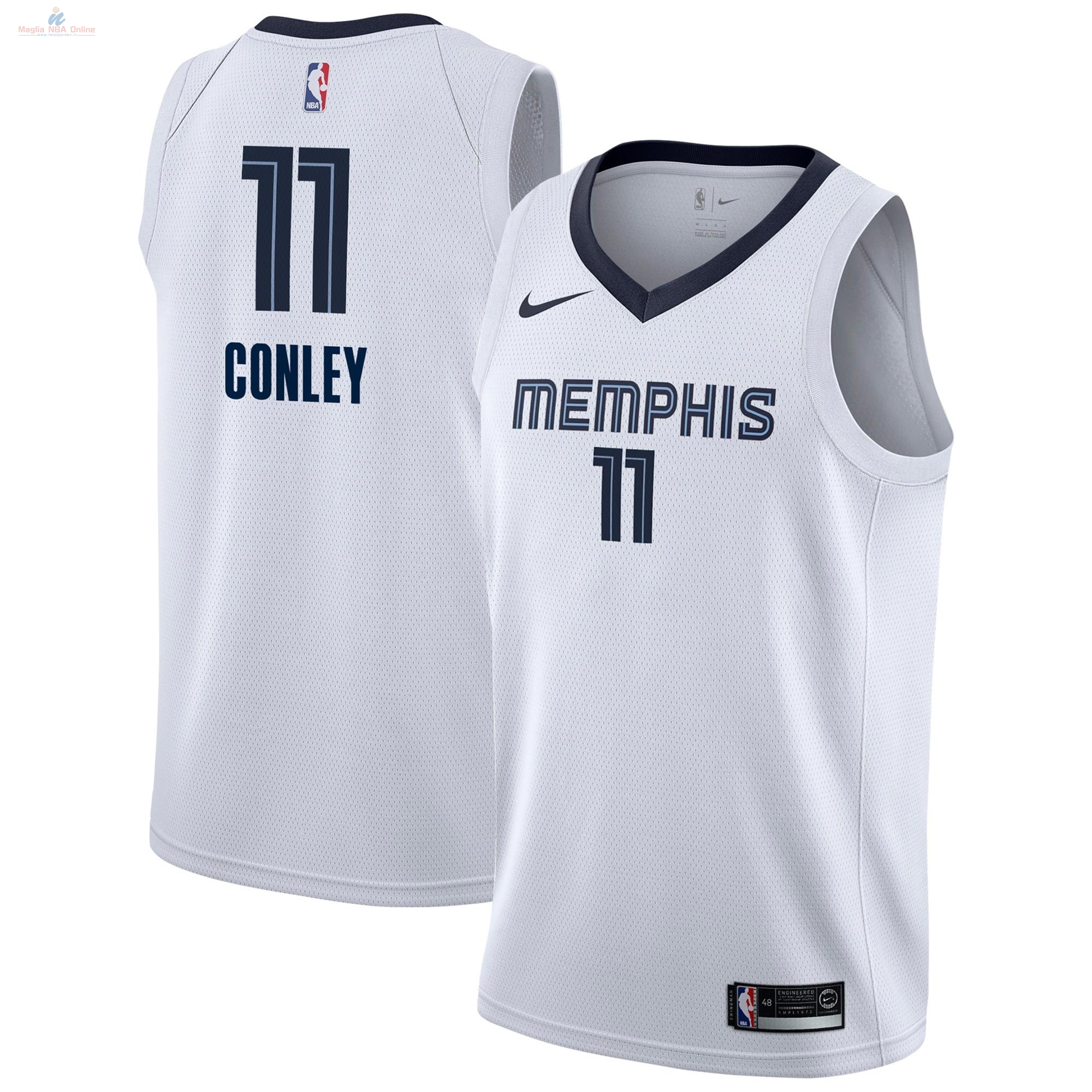 Acquista Maglia NBA Nike Memphis Grizzlies #11 Mike Conley Bianco Association 2018-19