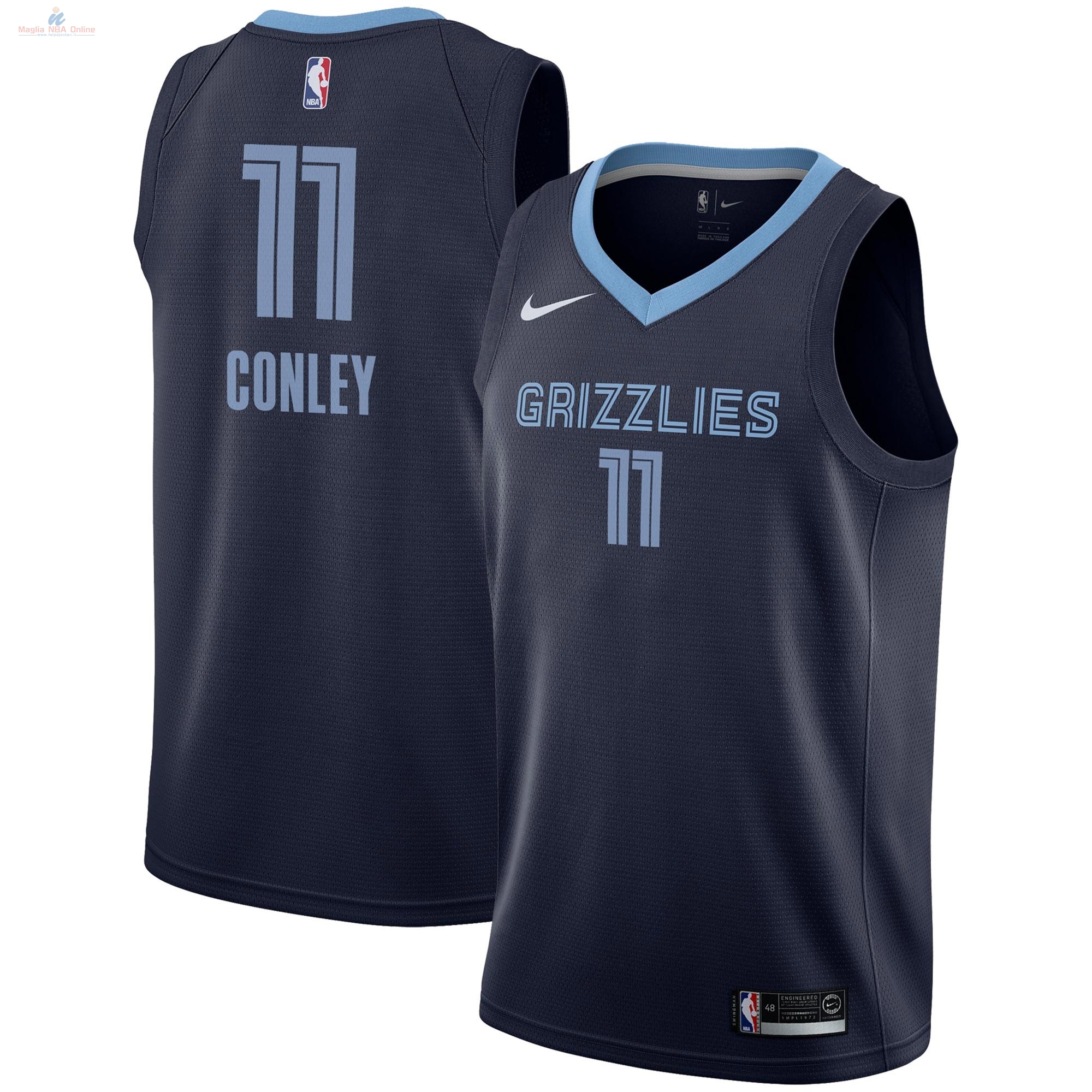 Acquista Maglia NBA Nike Memphis Grizzlies #11 Mike Conley Marino Icon 2018-19