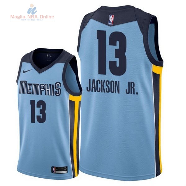 Acquista Maglia NBA Nike Memphis Grizzlies #13 Jaren Jackson Jr. Blu Statement 2018