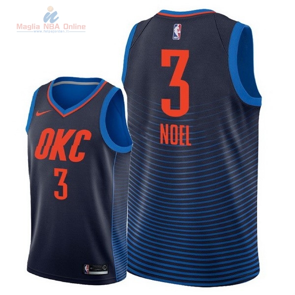 Acquista Maglia NBA Nike Oklahoma City Thunder #3 Nerlens Noel Marino Statement 2018