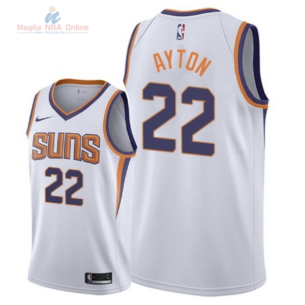 Acquista Maglia NBA Nike Phoenix Suns #22 DeAndre Ayton Bianco Association 2018