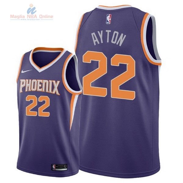 Acquista Maglia NBA Nike Phoenix Suns #22 DeAndre Ayton Porpora Icon 2018