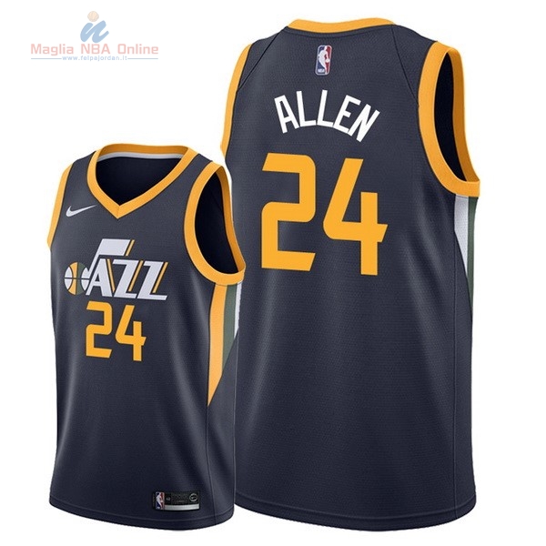 Acquista Maglia NBA Nike Utah Jazz #24 Grayson Allen Marino Icon 2018