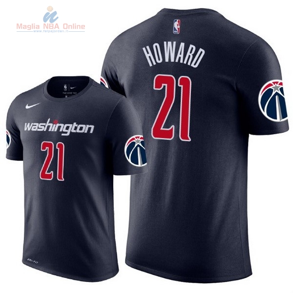 Acquista Maglia NBA Nike Washington Wizards Manica Corta #21 Dwight Howard Marino 2018