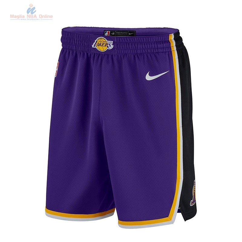 Acquista Pantaloni Basket Los Angeles Lakers Nike Porpora 2018-19