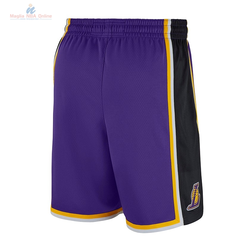 Acquista Pantaloni Basket Los Angeles Lakers Nike Porpora 2018-19 ...