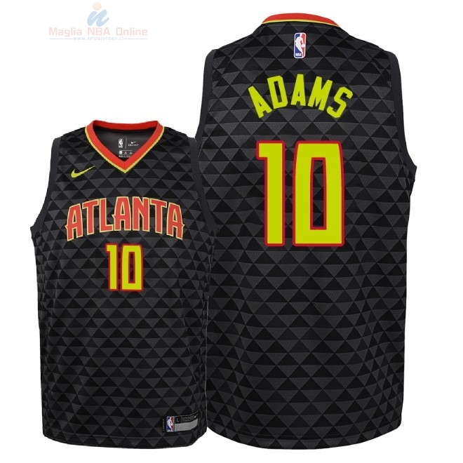 Acquista Maglia NBA Bambino Atlanta Hawks #10 Jaylen Adams Nero Icon 2018-19