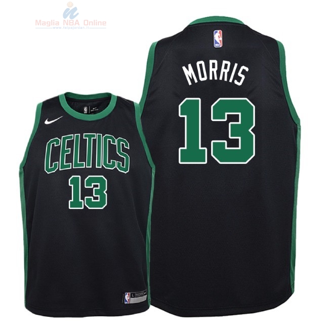 Acquista Maglia NBA Bambino Boston Celtics #13 Marcus Morris Nero Statement 2018