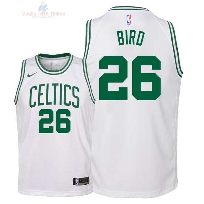 Acquista Maglia NBA Bambino Boston Celtics #26 Jabari Bird Bianco Association 2018